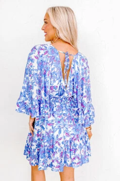 Love The Journey Floral Romper In Blue -Hanger Fashion 2304114421000 2023042407555600 76931783love the journey floral romper in blue