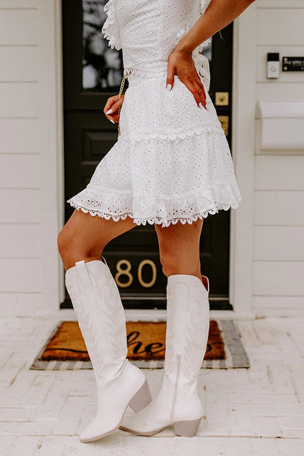 Grand Vision Eyelet Skirt 1 Grand Vision Eyelet Skirt