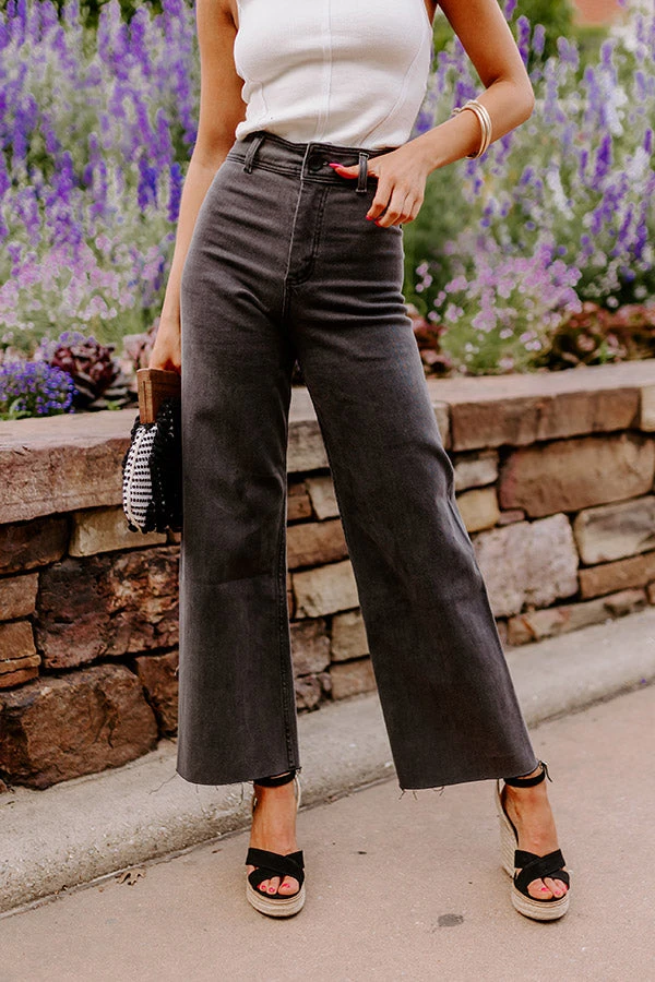 The Taron High Waist Wide Leg Pants In Vintage Black 2 The Taron High Waist Wide Leg Pants In Vintage Black - Image 2