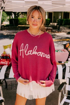 Alabama Knit Sweater -Hanger Fashion 2306211446000 2023071810193200 38248e1dalabama knit sweater
