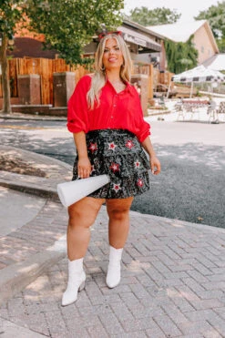 Pre-game Party Sequin Skirt In Black Curves -Hanger Fashion 2307073238000 2023071814463300 3cdb198cpre game party sequin skirt in black curves