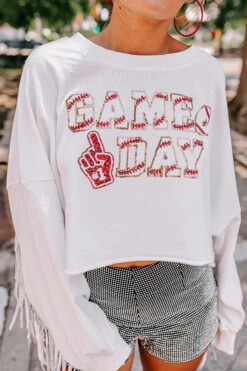 Game Day Sequin Crop Sweatshirt 8 Game Day Sequin Crop Sweatshirt -Hanger Fashion 2307074400000 2023071411254200 85f70326game day sequin crop sweatshirt